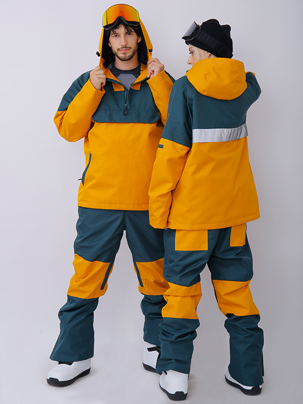 Snowshred Alpine Ranger Colorblock-Anorak-Schneeanzüge für Herren
