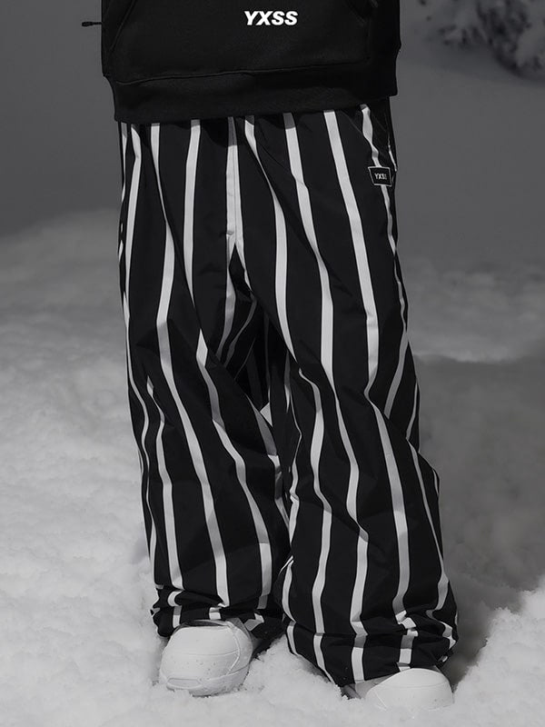 Women's Fancy Stripe Baggy Snowboard Pants