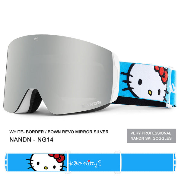 Nandn Unisex Hello Kitty Iconic Snow Goggles