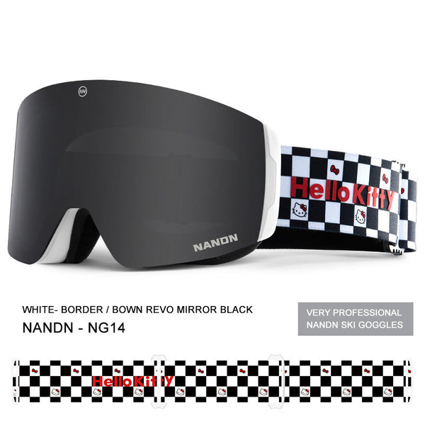 Nandn Unisex Hello Kitty Iconic Snow Goggles