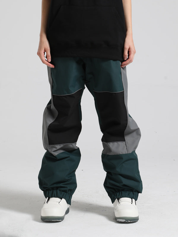 Women's Gsou Snow Winter Track Block Snow Pants