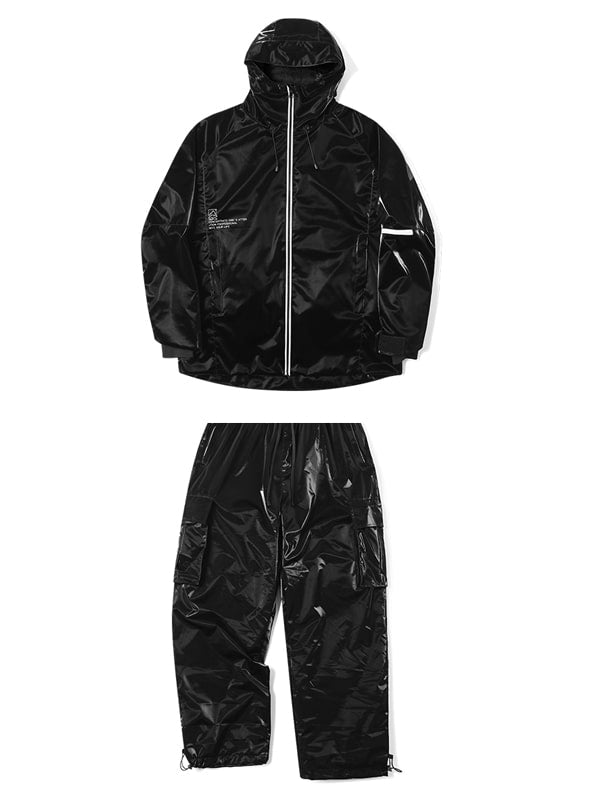 Men's Ld Ski Black Paint Graphene 3L Snowsuit Sets