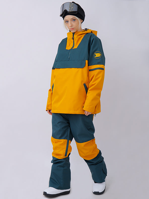 Women's snowshred Alpine Colorblock Anorak Snow Jacket