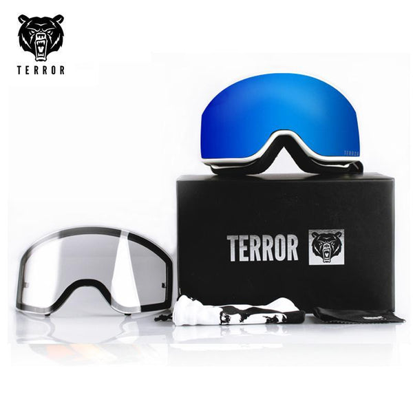 Unisex Terror Frame Snowboard Goggles / 1 Spare Lens