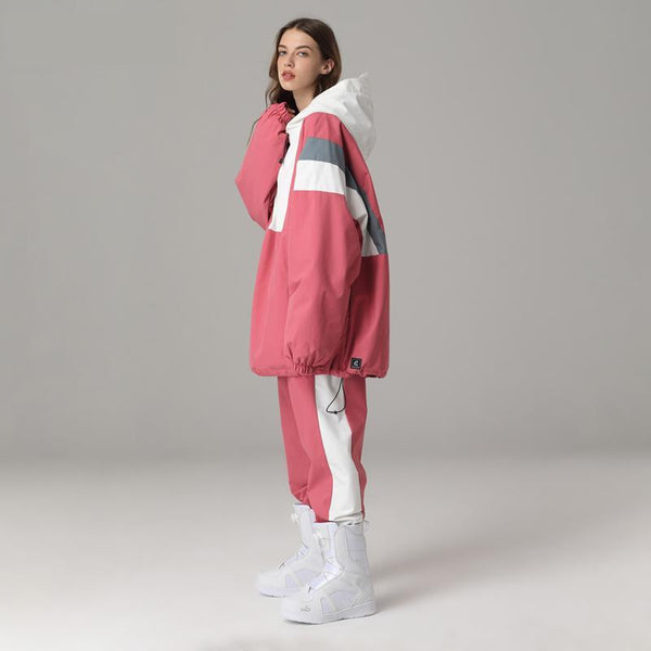 Women's Searipe Unisex Street Fashion Two Pieces Snowsuit