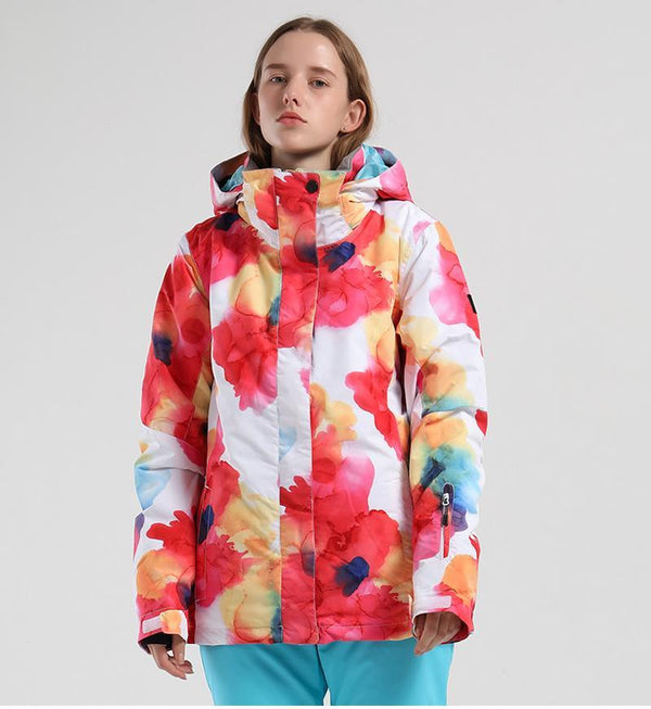 Damen SMN Bright Bunte New Fashion Wasserdichte Winter Snowboardjacke