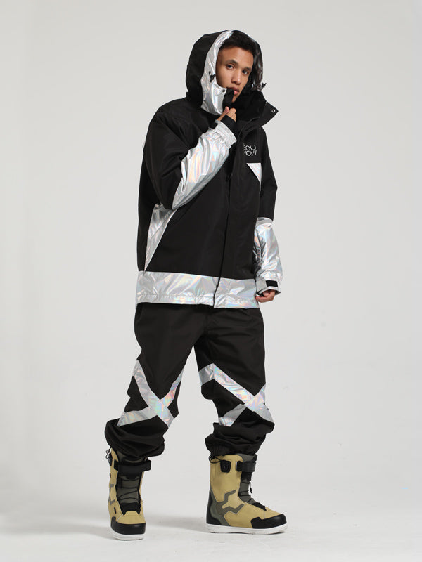 Men's Gsou Snow Glowing Snow Jacket & Pants Sets