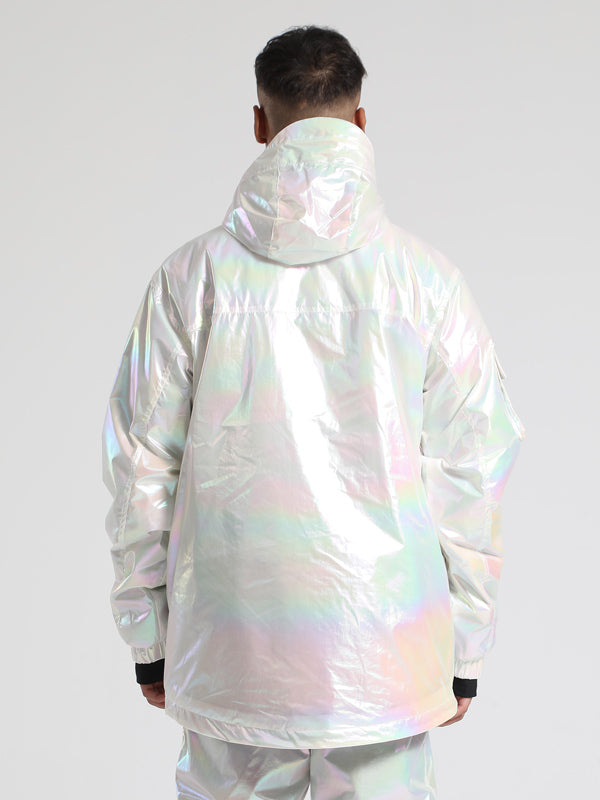 Men's Gsou Snow Neon Holographic Cargo Snow Jacket