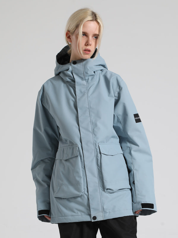 Women's Gsou Snow Winter Force Cargo Snowboard Jacket