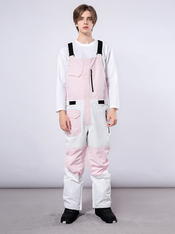 Men's Mutu Snow Winter Moment Block Snow Bibs Pants