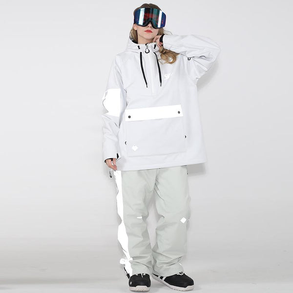 Damen Unisex Superb Neon Glimmer Schneeanzug Jacke & Hose Set