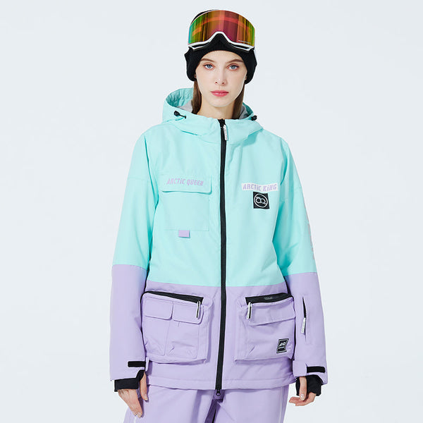 Women's Sportive Unisex Fun Spot Snow Jacket