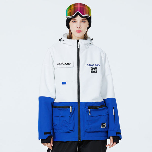 Women's Sportive Unisex Fun Spot Snow Jacket