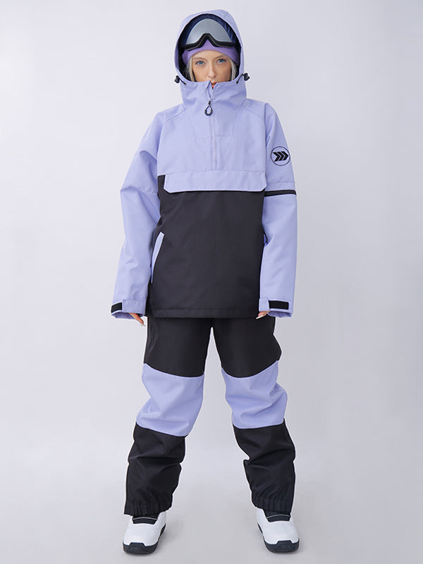 Women's snowshred Alpine Colorblock Anorak Snow Jacket