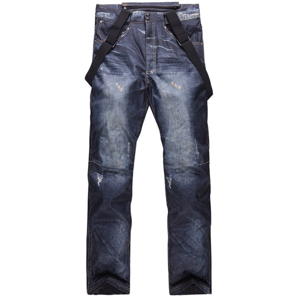 Men's Fashion Outdoor Life Jeans Denim Bib Overall Relaxed Pants