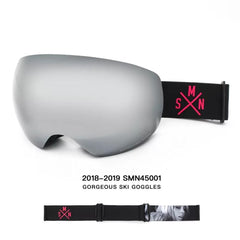 Unisex Color Strap Full Screen Ski Goggles