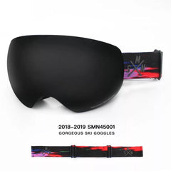 Unisex SMN Color Strap Full Screen Ski Goggles